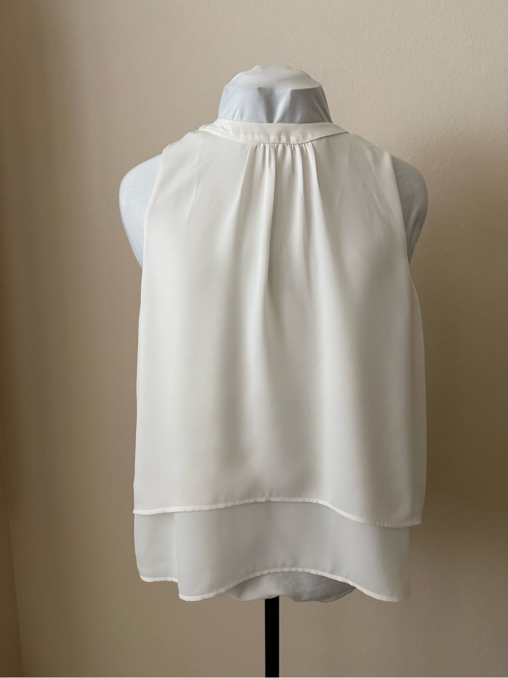 J. Crew Cream Layered Halter Camisole